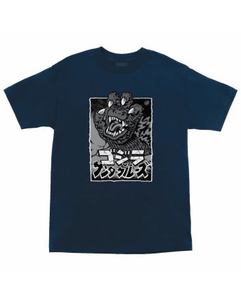 Camiseta de manga corta Santa Cruz Godzilla Hand Front Azul Marino para hombre