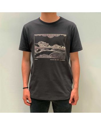 Hombre con Camiseta de manga corta Vissla x Mission Destination EU Playa La Lanzada negra