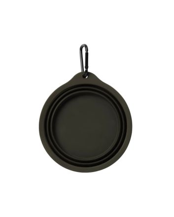 Bebedero portátil para perro Carhartt WIP Wild Dog Foldable Bowl Verde con mosquetón