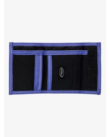 Cartera de velcro Quiksilver Mercury de doble hoja en color negro para hombre