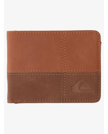 Cartera de triple hoja Quiksilver Stay Country marrón para hombre