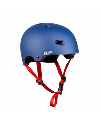 Casco Skate Bullet Santa Cruz Strip Logo Azul Mate para adulto