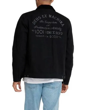 Hombre con Chaqueta Deus Ex Machina Address Workwear Jacket Negra