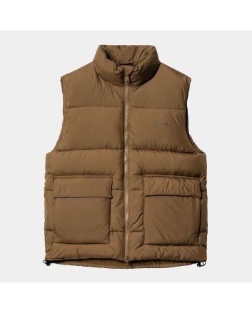 Chaleco acolchado e impermeable Carhartt WIP Springfield Vest Marrón Tamarind-Buckeye para hombre