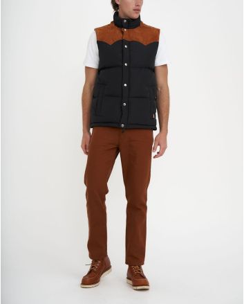 Hombre con Chaleco acolchado Deus Ex Machina Scout Puffa Vest Negro 