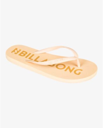 Chanclas Billabong Sunlight Golden Peach amarillas para mujer 
