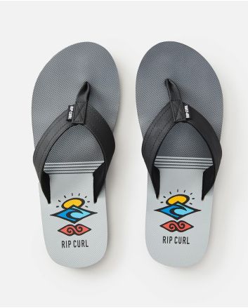 Chanclas Rip Curl Ripper Negras y Grises para hombre