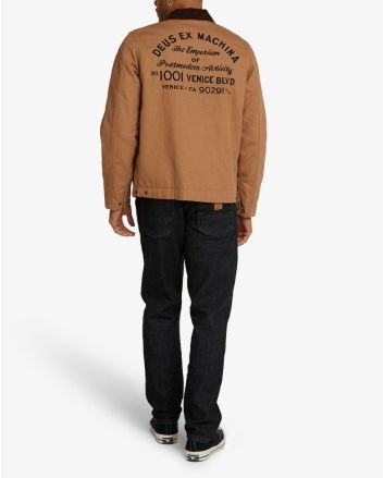 Hombre con Chaqueta Deus Ex Machina Address Workwear Jacket Marrón