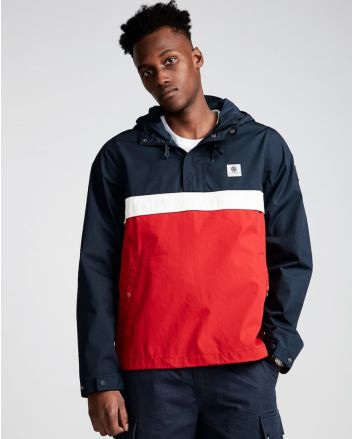 Hombre con Chaqueta de entretiempo impermeable Element Barrow Light roja y azul marino