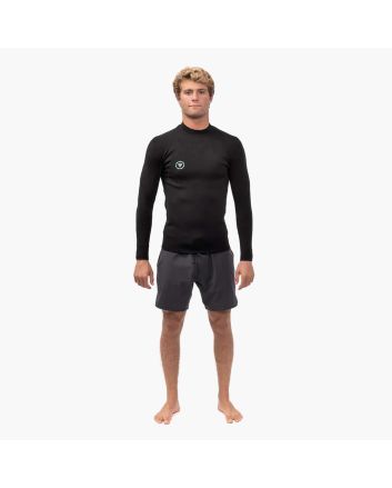 Hombre con Chaquetilla de Neopreno con cremallera posterior Vissla 7 Seas 1mm Negra