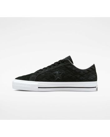 Zapatillas de Skate Converse One Star Pro Bones negras y blancas para hombre 