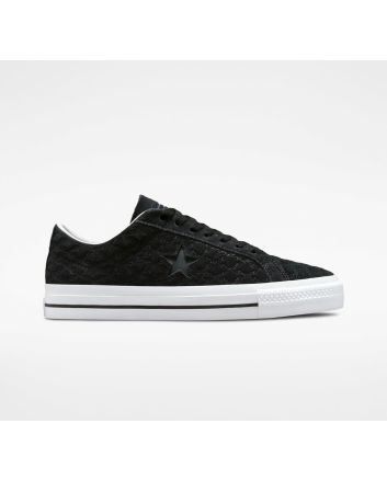 Zapatillas de Skate Converse One Star Pro Bones negras y blancas para hombre 