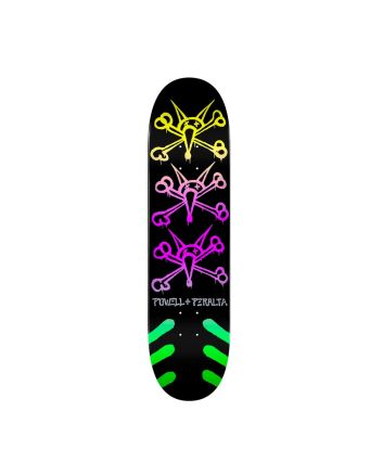 Tabla de skate Powell Peralta Vato rats 7in x 28in Negra con degradado morado - Purple Fade
