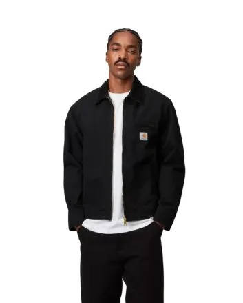 Hombre con cazadora ligera Carhartt WIP Detroit Jacket Summer Negra