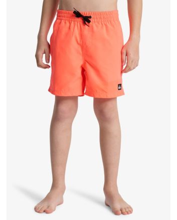 Niño con Bañador Quiksilver Everyday Solid Volley Youth 14'' Fiery Coral