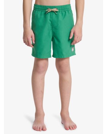 Niño con bañador Quiksilver Everyday Solid Volley 14 Verde Leprechaun