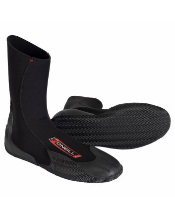 Botas de surf con punta redonda O'Neill Epic 5mm en negro Unisex