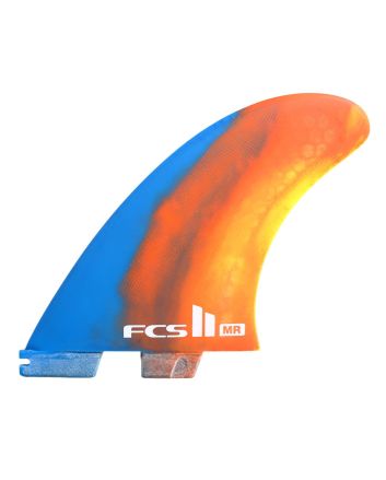Quillas para tabla de surf FCS II Mark Richards Performance Core  Swirl Tri Fins Multicolor Talla XL