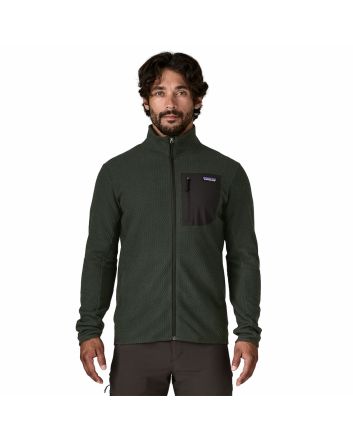 Hombre con chaqueta técnica de forro polar Patagonia Air Fleece Jacket Verde