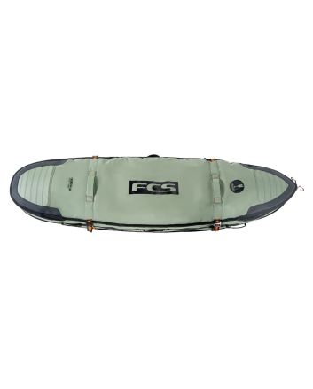 Funda para 3 tablas surf FCS Travel 3 Shortboard Fish 6’3 Verde Alpine 