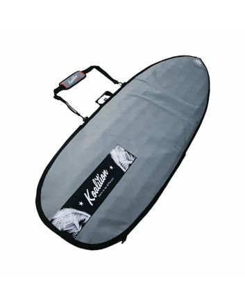 Funda de surf Koalition Day Bag Hybrid 7'2 Gris Waikiki acolchada para tabla híbrida