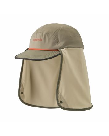 Gorra protección solar upf 40 Patagonia Caped Merganzer Hat River Rock Green