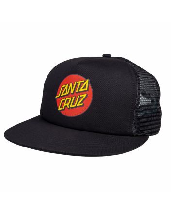 Gorra de malla Santa Cruz Classic Dot Mesh negra para hombre 