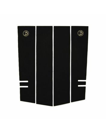 Grip frontal para tabla de surf Deflow Front Pad negro 4 piezas  