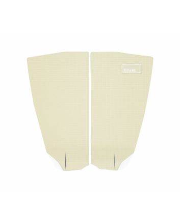 Grip de surf Futures Wildcat  color crema – tail pad 2 piezas sin arco para tablas fish, twin y retro