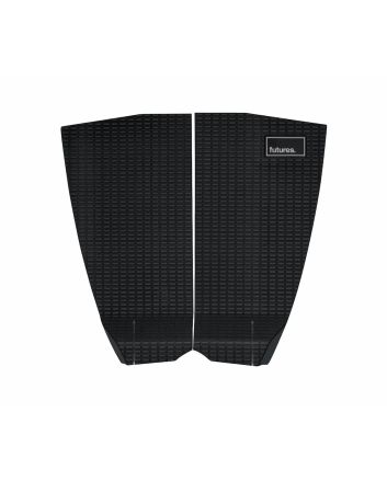 Grip de surf Futures Wildcat negro – tail pad 2 piezas sin arco 