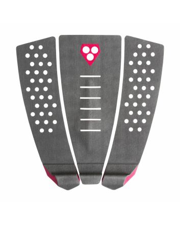 Grip para tabla de surf Gorilla Skinny Three gris y granate Tail Pad 3 piezas