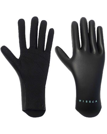 Guantes de Neopreno Vissla High Seas 1.5mm negros para hombre y mujer