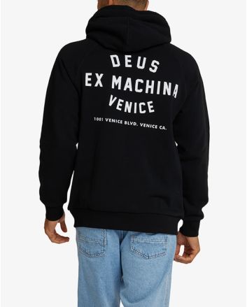 Hombre con Sudadera de capucha Deus Ex Machina Venice Address Negra 