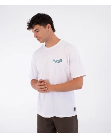 Hombre con Camiseta Hurley ETAM Black Panther blanca