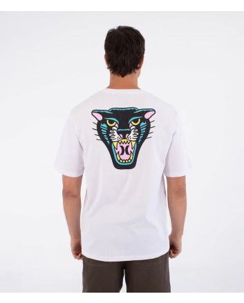 Hombre con Camiseta Hurley ETAM Black Panther blanca