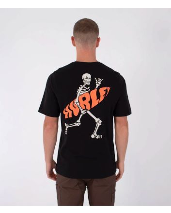 Hombre con Camiseta Hurley Printing Press Flamingue negra