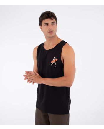 Hombre con camiseta de tirantes Hurley Tank Printing Press Flamingue Negra
