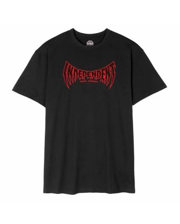 Camiseta de manga corta Independent Voltage Span Negra para hombre 