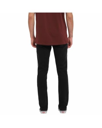 Hombre con Pantalón Vaquero Skinny Volcom 2x4 Denim Black Out Negro