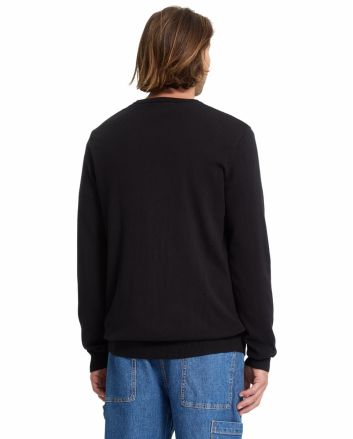 Hombre con Jersey Volcom Uperstand Sweater Negro