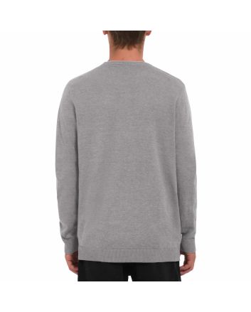 Hombre con Jersey Volcom Uperstand Sweater Gris 