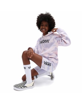 Niña con Pantalón corto Vans Water Wash lavanda 