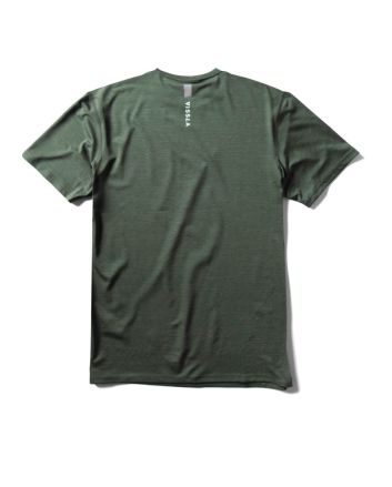 Licra de protección solar UPF 50 con manga corta Vissla Twisted Eco Verde Militar para hombre