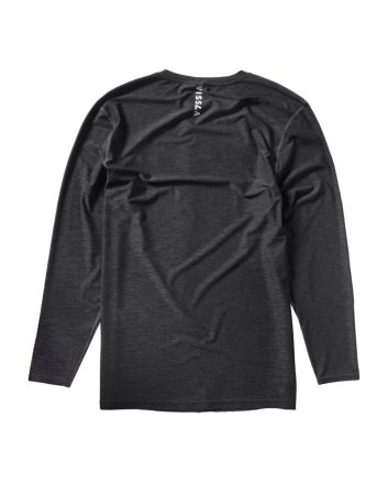 Licra de protección solar con manga larga Vissla Youth Twisted Eco LS UPF 50+ Negro Jaspeado para niño