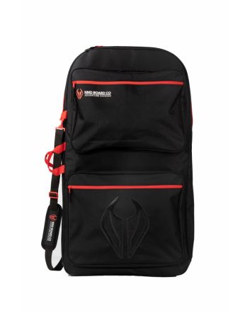 Funda de bodyboard doble NMD Travel Double Board en color negro con detalles en rojo 