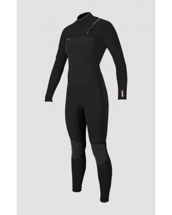 Traje de surf con cremallera en el pecho O'Neill Hyperfreak 4/3 Plus negro para mujer 