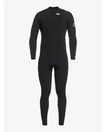 Traje de neopreno GBS con cremallera en el pecho Quiksilver Syncro 5/4/3mm negro para hombre 