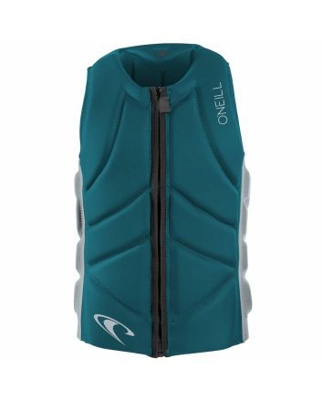 Chaleco de protección contra impactos O'Neill Slasher Comp Vest turquesa y gris para hombre