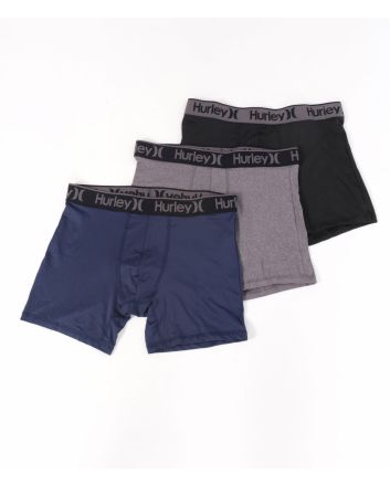 Pack 3 unidades Calzoncillos Hurley Regrind Core Boxer para hombre