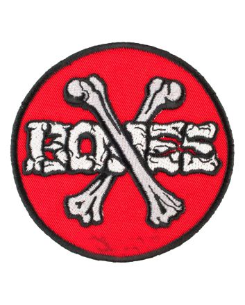 Parche para ropa Powell Peralta Cross Bones Rojo 3.5''